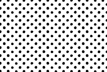 black polka dots pattern background