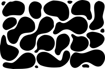 black liquid shape pattern background