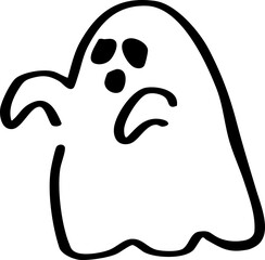 funny cartoon ghost element