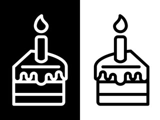 birthday cake with candle