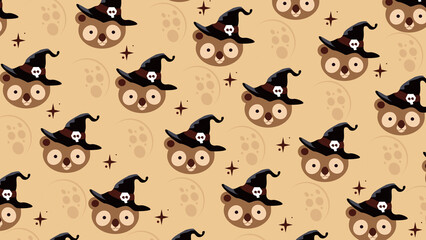 Cute seamless background with koala 