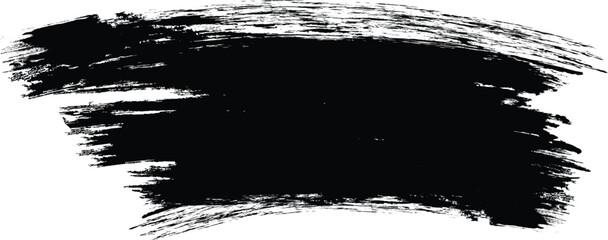 Hand made brush stroke. Brush stroke decorative grunge design banner background. Ink brush grungy rough paint line texture in dirty style. 