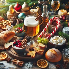 Christmas food decoration, trending concepts 