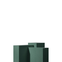 an image with circle backdrop, of a 3d rendering blank space marble texture block shape