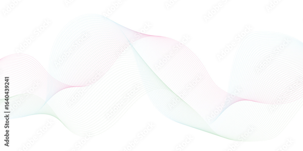 Poster elegant business curve and wavy lines backdrop vector