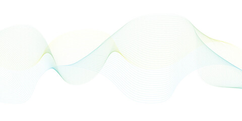 Colorful wave on a transparent background.