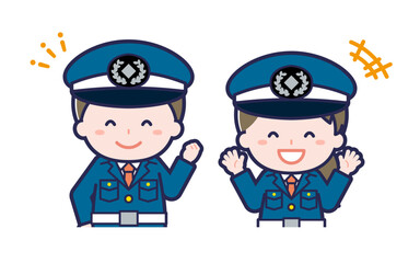 警備員／2人組／男女 02