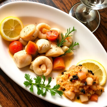 Canocchie in bianco - Antipasti di pesce Emilia Romagna