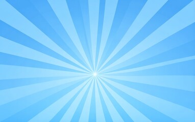 Light blue sunburst, lines radiating from a central point