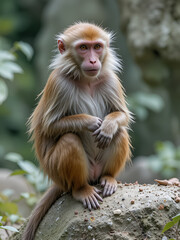 Obraz premium Stump-tailed macaque