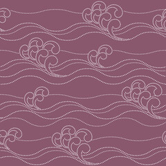 Seamless pattern of traditional Japanese patterns,