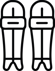 cricket batting gloves vector