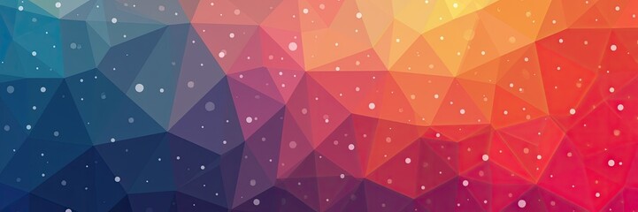 Abstract geometric pattern with a gradient of colors.