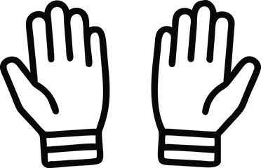 hands gloves vector