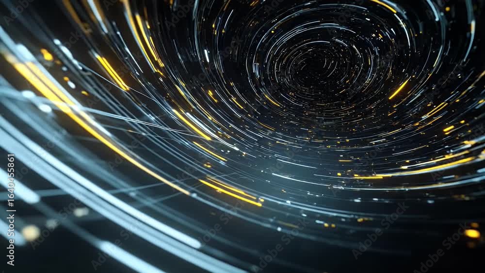 Aufkleber digital technology background with a futuristic digital circular pattern and blue glowing lines