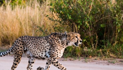 Obraz premium Cheetah at full speed