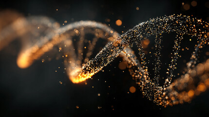 DNA Double Helix Science Genetics Modern Biotechnology Biomolecule Research Abstract Technology Data Analysis Medical Health Biology 
