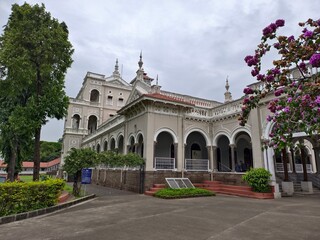Fototapeta premium 04 August 2025, Pune, Maharashtra, India, Aga Khan Palace, A historical gem and a testament to India's freedom struggle.