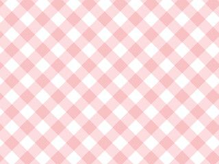 Soft Pink Plaid Gingham seamless pattern 