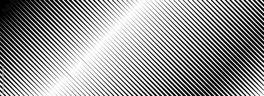 Poster halftone diagonal line gradient. black oblique striped gradation background. repeated slanted stroke