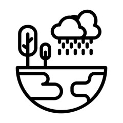 climate change Line Icon