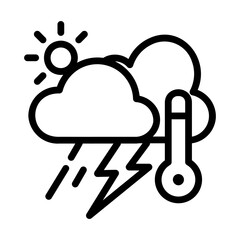 climate change Line Icon