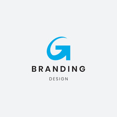 Colorful business letter "G" logo design 