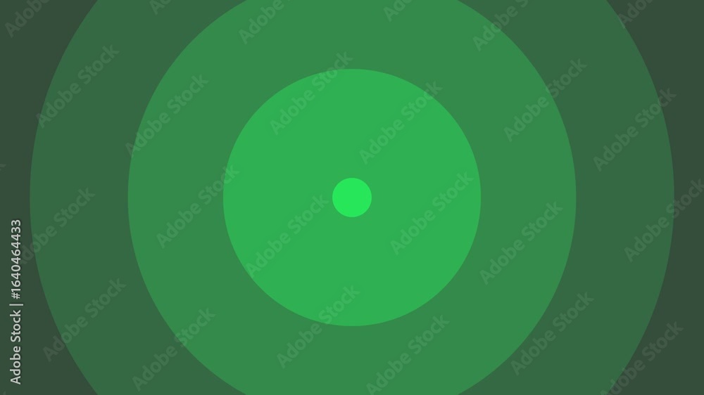 Poster perfect for tech and themes with radio waves animation isolated on black background, 4k video.