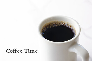 Coffee TIME - Coffee Time Logotype with cup of coffee image
