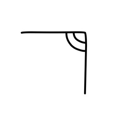 corner frame ornament icon