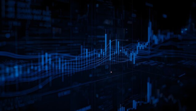 "Modern Tech Data Visualization Design &ndash; Abstract Digital Interface Background"

