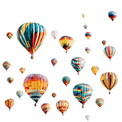 Obraz premium Colorful hot air balloons in the sky