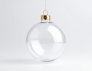 Clear Glass Ornament