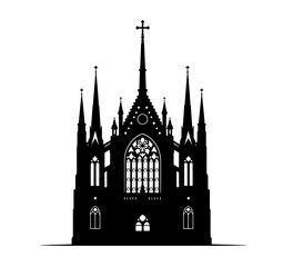 Fototapeta premium church of our lady in brussels belgium