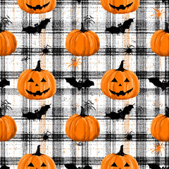 halloween seamless pattern
