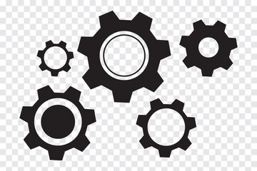 Gear icon vector, flat design best vector icon logo design. Setting or Gear icon. cogwheel, Vector Illustration. Eps 10