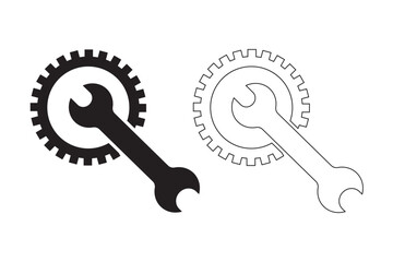 Сustomisation vector icon. customize illustration sign. mechanical symbol. settings logo. Option mark. Setting or Gear icon. Variety Design. EPS 10