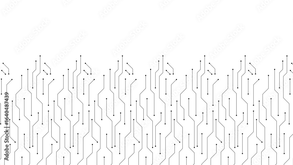 Poster circuit board texture isolated on transparent background. technology digital circuit board for cpu, 