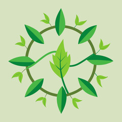 green leaves background