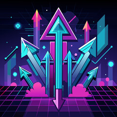 abstract background with arrows