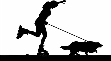 Obraz premium AccidentVector silhouette of ...