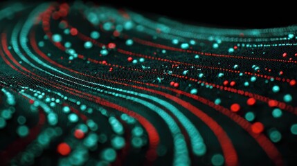 Infinite reflections and glowing lines merge into a seamless horizon in a boundless digital realm.