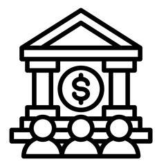 Institutional Investor  Icon Element For Design