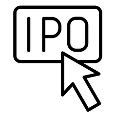 Post-Ipo  Icon Element For Design