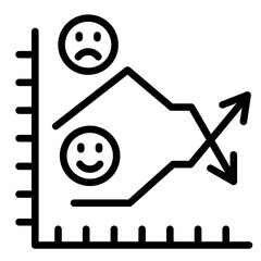 Market Reaction  Icon Element For Design