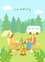 Fototapeta premium weekend_camping