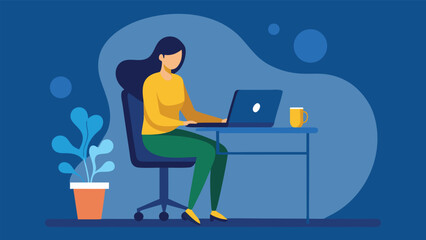 Woman with Long Dark Brown Hair Sitting at a Simple Table