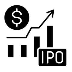 Stock Market  Icon Element For Design