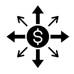Share Distribution  Icon Element For Design