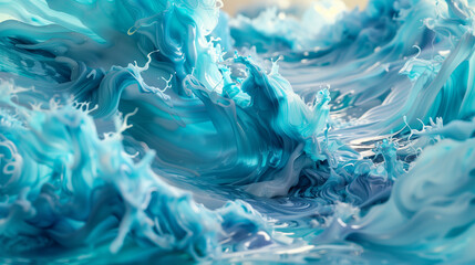 "Laminar flow suddenly breaking into turbulent beauty 